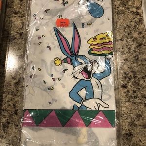 Looney Tunes Tablecloth Party Supplies Vintage 1994 Bugs Bunny